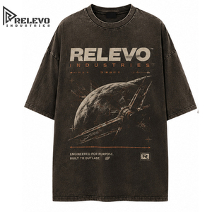 เสื้อยืดคอตตอนแท้ 100% คุณภาพสูง ทรงหลวม ไหล่ตก ไซส์ใหญ่พิเศษ สำหรับผู้ชาย สไตล์วินเทจ - Product Image 1