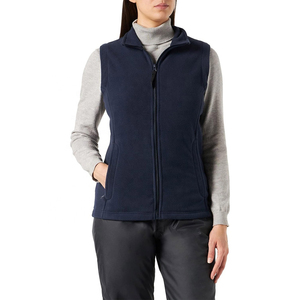 Chaleco Unisex de Alta Calidad, Color Crema, Forro Polar, Resistente al Viento, Cierre de Cremallera, Cuello Alto, Informal, con Bolsillos, para Otoño - Product Image 1