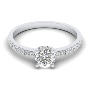 Bagues de fiançailles REYES de qualité supérieure en argent sterling 925, coupe ronde, 0,86 carat, moissanite, pour femmes, certifiées GRA, bijoux fins - Product Image 5