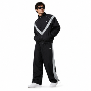 Conjunto de Chaqueta y Pantalones Cortavientos Ligeros Unisex, Personalizables con Marca, Resistentes al Agua, Ropa de Exterior OEM, Corte Holgado - Product Image 5