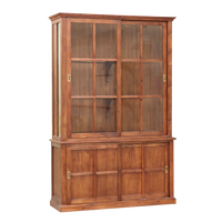 Armoire de rangement convertible en bois massif moderne et traditionnelle, finition brillante, portes à panneaux, fabrication sur mesure, meubles individuels