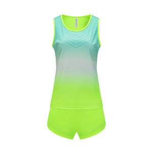 Camiseta Deportiva sin Mangas para Mujer, con Degradado de Color, Absorbente de Humedad, Estampado Sublimado Rojo y Amarillo, para Todas las Temporadas - Product Image 5