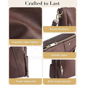 Sac à bandoulière pour femme de qualité supérieure, design élégant et tendance, parfait pour les sorties décontractées, les réunions d'affaires et les essentiels quotidiens - Product Image 5