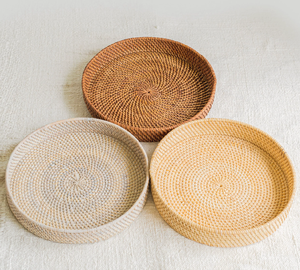 Slaty Color Boho <b>Rectangle</b> Rattan Tray Classic Vibe Perfect For A <b>Coffee</b> <b>Table</b> Decorative Ornament At Best Prices - Product Image 3