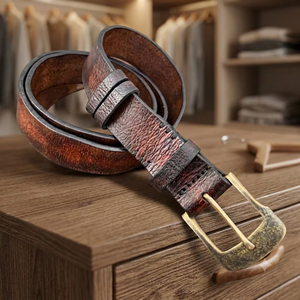 Wholesale Unisex <b>Cow</b> Leather Vintage Kids <b>Jeans</b> Belt Custom Logo Steel Pin Buckle Heavy Duty Eco-Friendly Waterproof - Product Image 1