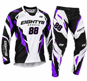ชุดเสื้อและกางเกงแข่งรถวิบากแบบมืออาชีพ พิมพ์ลายตามสั่ง สำหรับรถวิบาก MX Enduro แห้งเร็ว ใช้ได้ทุกฤดู - Product Image 3
