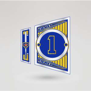 Cinturón de Campeonato de Lucha Libre de los New York Mets, Correa Negra, Metal Azul y Dorado, Cuatro Placas Laterales, Personalizable, Equipo Deportivo - Product Image 4