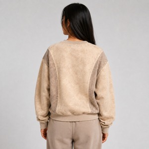 Sweat-shirt femme de qualité supérieure 2026, effet délavé, personnalisable, respirant et confortable - Product Image 4