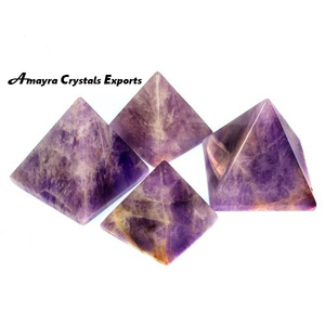 พีระมิดคริสตัลอเมทิสต์จากหินธรรมชาติ งานแฮนด์เมด ขายส่ง ซื้อจาก Amayra Crystal Exports อินเดีย - Product Image 4