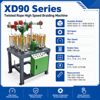 Nouvelle machine à tresser automatique de cordons de lacets SVC High Speed XD90 (280-320 tr/min) pour bandes élastiques, cordons et cordonnets de vêtements
