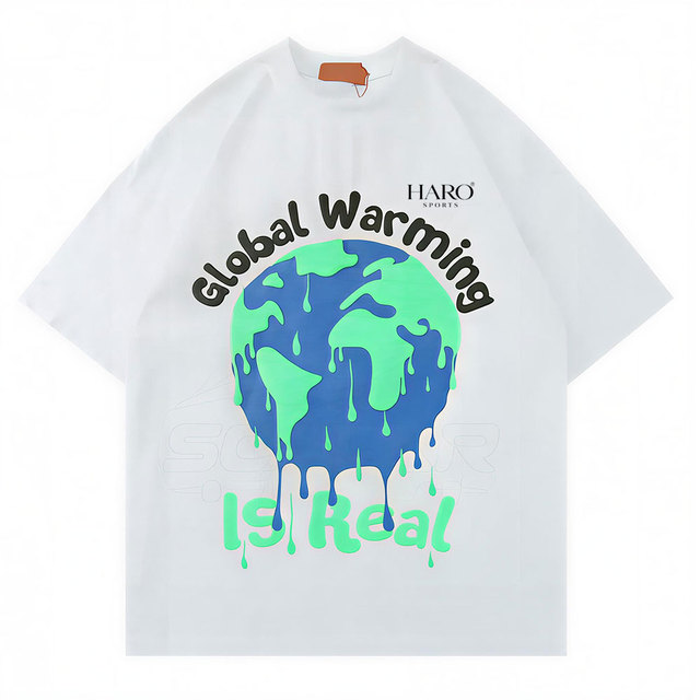 Soft Breathable Streetwear Wear Puff Print T-Shirt Premium Cotton Raised Graphic Comfortable Casual Fashion For Men