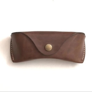Vintage Full Grain Leather <b>Sunglasses</b> <b>Case</b> Durable Soft Lining Spectacle Protector Bulk Export Quality LGC-0139 - Product Image 1