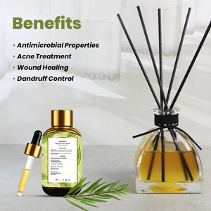 Aceite Esencial de Árbol de Té Orgánico de Primera Calidad, Grado Terapéutico, Certificado GMP, Tratamiento para el Acné, Venta al por Mayor, OEM, ODM, SQIN Botanicals - Product Image 4
