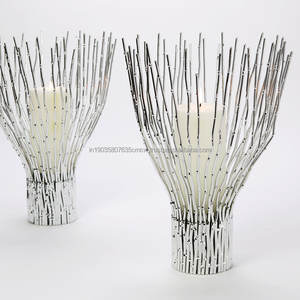 Hot Selling Luxurious Metal Aluminium Candlestick Holder Unique Customised <b>Lantern</b> Design for Home Decor Featuring <b>Christmas</b> - Product Image 1