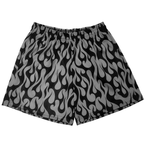 Men's Workout Sports Mesh Shorts 100%Polyester Custom Names Logo Custom Colors Quick Dry Breathable <b>Elastic</b> Waist Pockets Shorts - Product Image 2