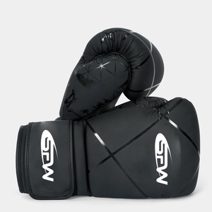 Gants de boxe professionnels 10 oz pour entraînement, MMA, Kickboxing, avec fermeture auto-agrippante, respirants, légers, personnalisables en PU - Product Image 2