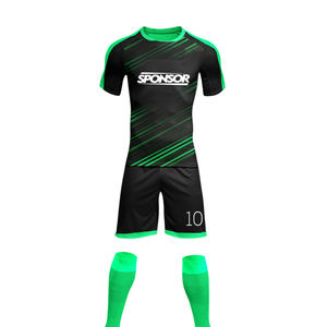 Maillots de football personnalisés pour adultes et enfants, ensemble short, sublimation, polyester respirant, séchage rapide, équipement de football - Product Image 5