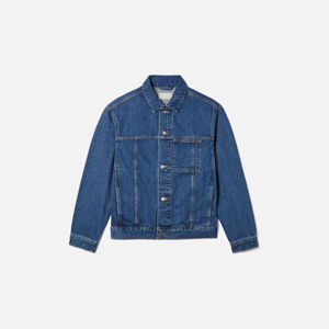 Wholesale <b>Mens</b> Denim <b>Trucker</b> <b>Jacket</b> Cotton Denim Custom Branding for Streetwear Retailers Bulk Supply - Product Image 1