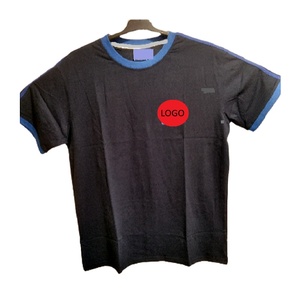 T-shirt Broderie personnalisée à manches courtes pour hommes Impression numérique unie tendance biologique Streetwear Unique Séchage rapide Épaule tombante pour hommes - Product Image 1