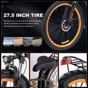 Vélo électrique V3 350W 48V 13Ah, vitesse élevée 41 km/h, longue portée 40-50 km, scooter électrique pour adultes - Product Image 5