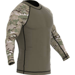 Tenue d'entraînement pour hommes, dernière conception, respirante, légère, anti-UV, rashguard, couleurs personnalisées, matière Spandex/Polyester - Product Image 2
