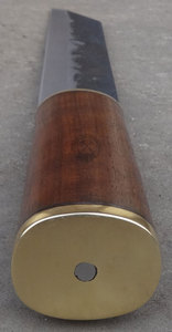 Cuchillo Vikingo Seax de Acero al Carbono Forjado a Mano, Hoja de 11 Pulgadas, Madera de Nogal, Empuñadura de Latón, Ambidiestro, Supervivencia al Aire Libre, Caza - Product Image 4