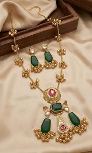 Premium Quality Fusion <b>Necklace</b> Set Kashmiri Pendant <b>Necklace</b> Set Kashmiri Jewelry Perfect For All Occasions Lightweight Elegant - Product Image 2