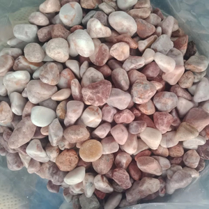Galets naturels roses pour allées de jardin, aménagement paysager, couverture du sol - Product Image 1