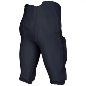 Black <b>Padded</b> Football Pants Belt Closure Athletic Sportswear Breathable Mens Performance Practice Game Football Wear pants - Product Image 3