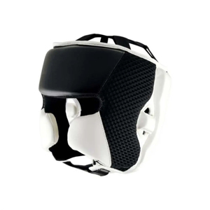Protège-tête de boxe en cuir premium personnalisé avec logo, idéal pour le Kickboxing et l'entraînement MMA 2026 - Product Image 1