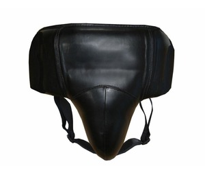 Ceinture de soutien contourée pour hommes, noire, en polyester et coton, respirante, réglable, pour la boxe et les sports, toutes saisons, douce et légère - Product Image 5