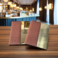 Porte-menu en cuir PU de qualité supérieure, format A4/A5, avec logo personnalisé, plaqué nickel, certifié ISO, pour restaurants, hôtels, M&Z