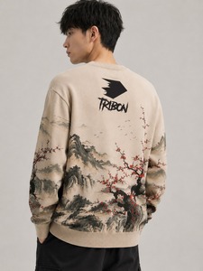 Sudadera de Invierno para Hombre con Interior Suave, Corte Holgado, Poliéster/Algodón, Construcción de Alta Calidad para Uso Diario en Todas las Temporadas - Product Image 3