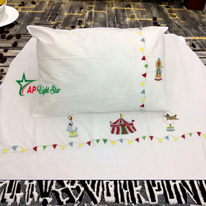 Juego de Edredón de Lujo Bordado Vietnamita, 300 Hilos, 100% Algodón/Lino/Rami, Diseño Escénico, Para Todas las Estaciones, Personalizable - Product Image 5