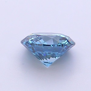 Diamant CVD cultivé en laboratoire, forme ronde, 1,09 carat, bleu vif fantaisie, clarté VS2, polissage excellent, pierre précieuse brute brillante. - Product Image 2