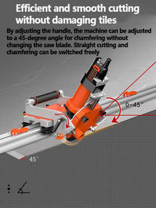 Macchina da Taglio a 45 Gradi Portatile Elettrica a Getto d'Acqua per Ceramica, Marmo e Piastrelle con Smussatura - Product Image 4