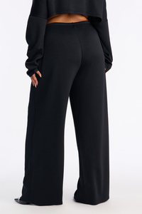 Pantalones Deportivos de Mujer, Diseño Personalizado, Alta Calidad, Color Negro, Cintura Elástica, Transpirables, de Felpa, Holgados, de Lujo, Estilo Cargo, Pierna Ancha - Product Image 4