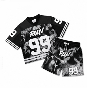 Conjunto Deportivo Personalizado Unisex, Camiseta y Pantalones Cortos de Poliéster, Ropa Deportiva Transpirable para Verano, Fabricante OEM - Product Image 5