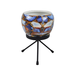 Macetas de Metal Esmaltado de Colores, Diseño Moderno, Ecológicas, Duraderas, Decoración de Interiores, Macetas Modernas para Mesa de Salón - Product Image 5