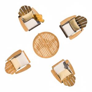 Silla Adirondack de Madera de Teca Sólida de Lujo, Muebles de Jardín para Exteriores, Resistentes a la Intemperie, Acabado Natural, Silla de Descanso para Patio, Venta al Por Mayor - Product Image 5