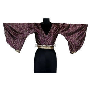 Nuevo Kimono de Poliéster y Seda para Mujer 2026, Top Cruzado con Mangas Largas, Transpirable, para Playa - Product Image 3