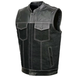 Latest version comfortable best material Men's Denim <b>Vest</b> soft fabric breathable anti wrinkle low price cheap Men's Denim <b>Vest</b> - Product Image 3