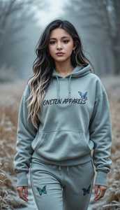 Ensemble Athleisure Femme PASUXI Automne Uni à Capuche, Survêtement 2 Pièces Taille Haute Jambe Large, Écologique et Extensible dans les Quatre Sens - Product Image 4