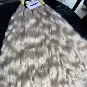 Extensiones de cabello virgen vietnamita a granel de alta calidad con Envío Mundial para color Natural ondulado resistente a cobertizo suave brillante Super - Product Image 5