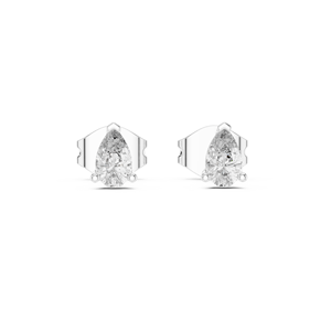 Luxury <b>Silver</b> Round Brilliant Cut Diamond <b>Stud</b> <b>Earrings</b> Trendy IGI Certified Womens Engagement Wedding Fine Jewelry - Product Image 1