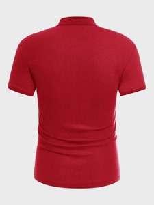 T-shirt de golf à manches courtes pour hommes de qualité supérieure, impression numérique, logo frontal, service OEM, décontracté, respirant, été - Product Image 2