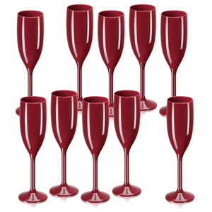 Flûtes à champagne en gros pour fêtes de mariage, 150 ml, multicolores, en plastique, verres à toast personnalisés, fournitures pour fêtes - Product Image 2