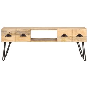 Supporto TV Mango in legno massello 47.2 \ "x13.8 \" x17.7 \ "eleganti e durevoli supporti TV - Product Image 2