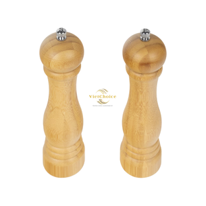 Handmade Bamboo Salt and Pepper Shakers Eco Friendly Natural Kitchen Tableware for Global Wholesale - Product Image 1