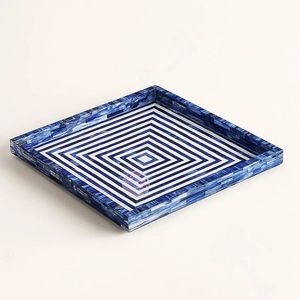Plateau Feng Shui de Luxe Fait Main Écologique avec Incrustations en Os – Design Décoratif Élégant, Qualité Supérieure pour la Maison et la Cuisine (Idéal pour Servir) - Product Image 3